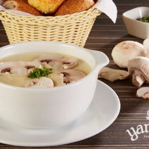Crema de champiñones
