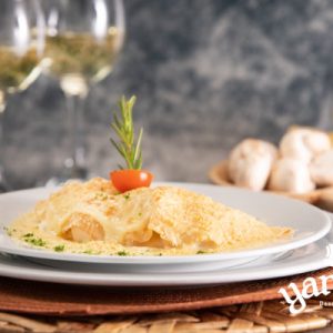 Crepes con Pollo y Champiñones