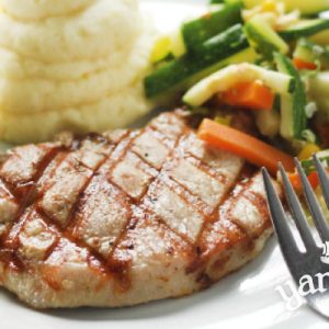 Chuleta de cerdo a la parrilla