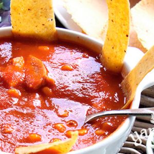 Sopa de tortilla mexicana